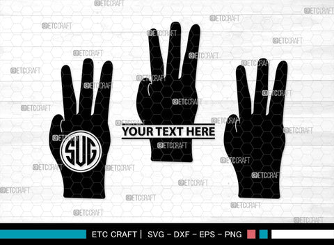 Hand Sign SVG Bundle, Hand Sign Silhouette, Ok Sign Svg, Peace Hand Sign Svg, V sign Svg, Hand Symbol Svg, Rock Hand Symbol Svg, Hand Sign SVG ETC Craft 