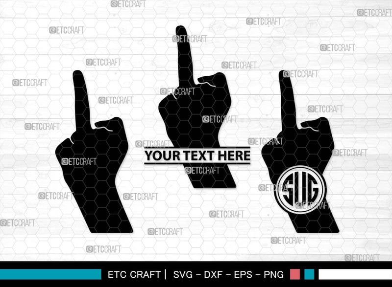 Hand Sign SVG Bundle, Hand Sign Silhouette, Ok Sign Svg, Peace Hand ...