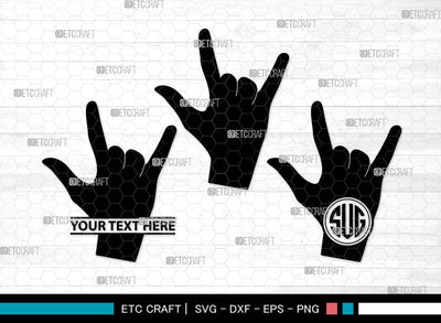 Hand Sign SVG Bundle, Hand Sign Silhouette, Ok Sign Svg, Peace Hand Sign Svg, V sign Svg, Hand Symbol Svg, Rock Hand Symbol Svg, Hand Sign SVG ETC Craft 