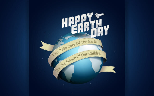 Hand sketched Happy Earth Day text with double ribbon and earth. Great for logotype, badge, icon, card, invitation, poster, and banner template. Celebration vector card. Lettering typography. 22 April. SVG naemmiah021 