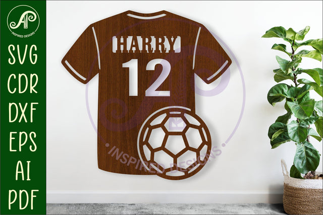 Handball shirt name sign svg laser cut file SVG APInspireddesigns 