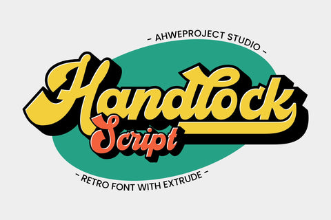Handlock Font ahweproject 