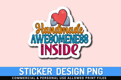 Handmade awesomeness Sticker Design Sublimation Regulrcrative 