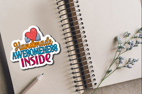 Handmade awesomeness Sticker Design Sublimation Regulrcrative 