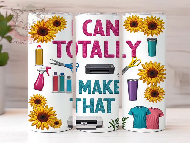 Handmade Entrepreneur Crafting Tumbler, 20oz Sublimation Design, DIY Tumbler Gift, Handmade Tumbler, Entrepreneur Tumbler, Motivational Tumbler Wrap Sublimation Lara' s Designs 