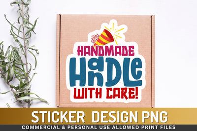 Handmade handle Sticker Design Sublimation Regulrcrative 