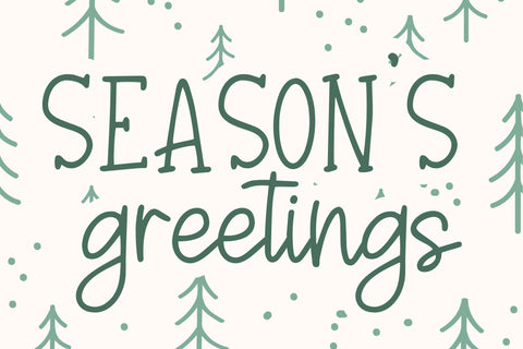 Handmade Holidays Font Trio, Cute Holiday Handwritten Fonts for Cricut Font Designing Digitals 