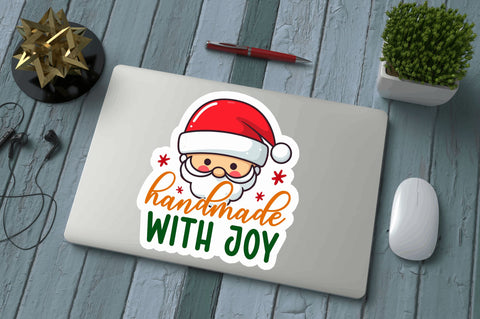 Handmade with joy Stickers Design Sublimation Regulrcrative 