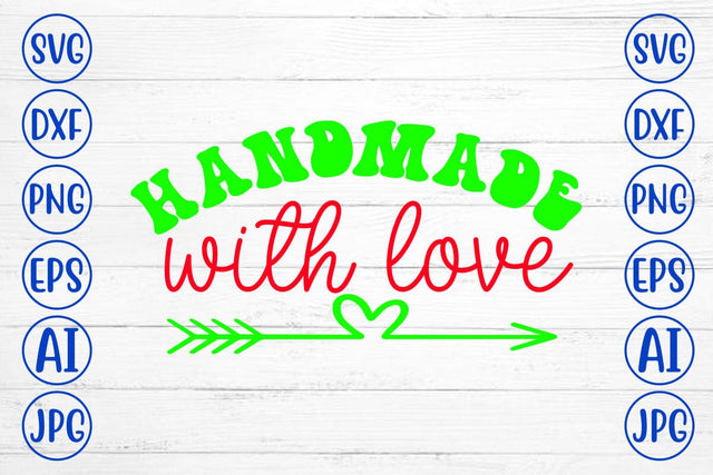 Handmade With Love Retro SVG SVG Syaman 