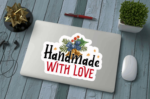 Handmade with love Stickers Design Sublimation Regulrcrative 