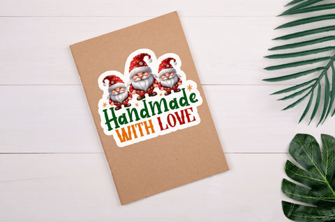 Handmade with love Stickers Design Sublimation Regulrcrative 