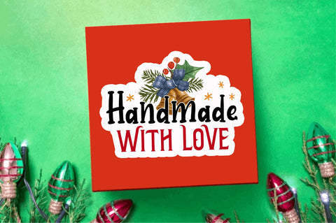 Handmade with love Stickers Design Sublimation Regulrcrative 