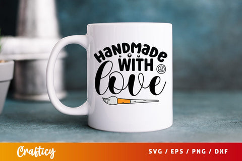 Handmade with love T shirt SVG Design SVG Designangry 