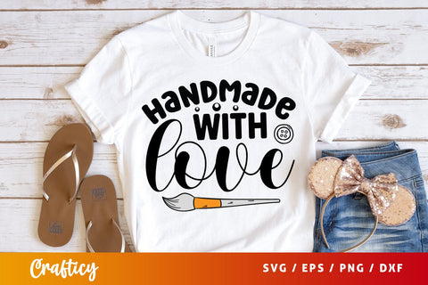 Handmade with love T shirt SVG Design SVG Designangry 