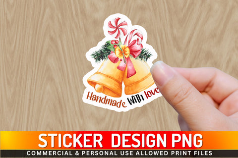 Handmade with Sticker Design Sublimation Regulrcrative 