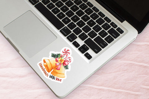 Handmade with Sticker Design Sublimation Regulrcrative 