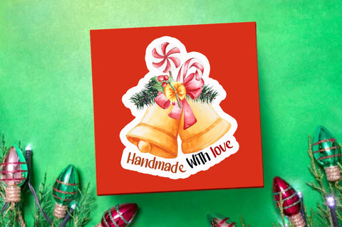 Handmade with Sticker Design Sublimation Regulrcrative 