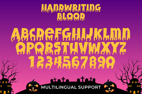 Handwriting Blood Font Dm Letter Studio 