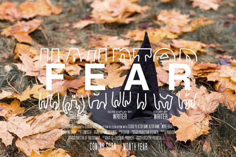 Handwriting Blood Monogram Font Dm Letter Studio 