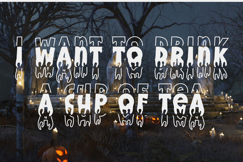 Handwriting Blood Stacked Font Dm Letter Studio 