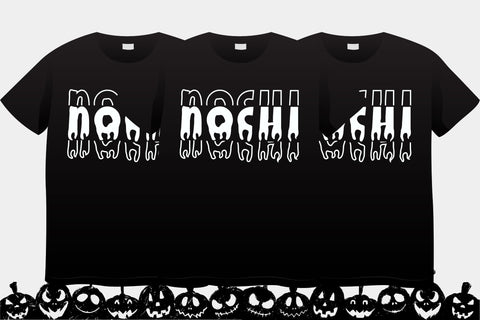 Handwriting Blood Stacked Font Dm Letter Studio 