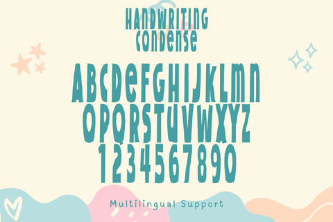 Handwriting Condense Font Dm Letter Studio 