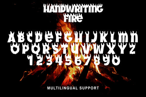 Handwriting Fire Font Dm Letter Studio 