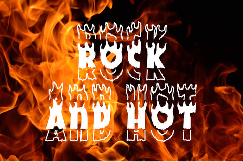 Handwriting Fire Stacked Font Dm Letter Studio 