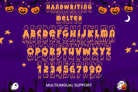 Handwriting Melted Stacked Font Dm Letter Studio 