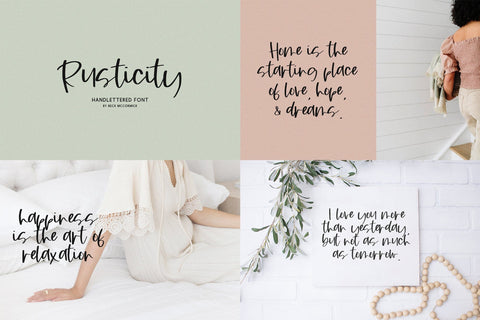 Handwriting Script Font Mini Bundle Font Beck McCormick 