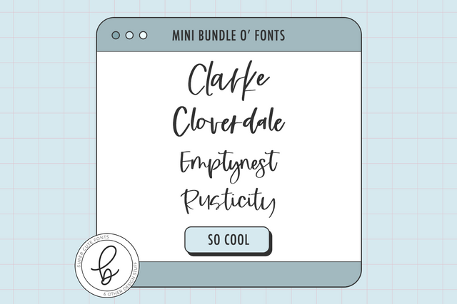 Handwriting Script Font Mini Bundle Font Beck McCormick 