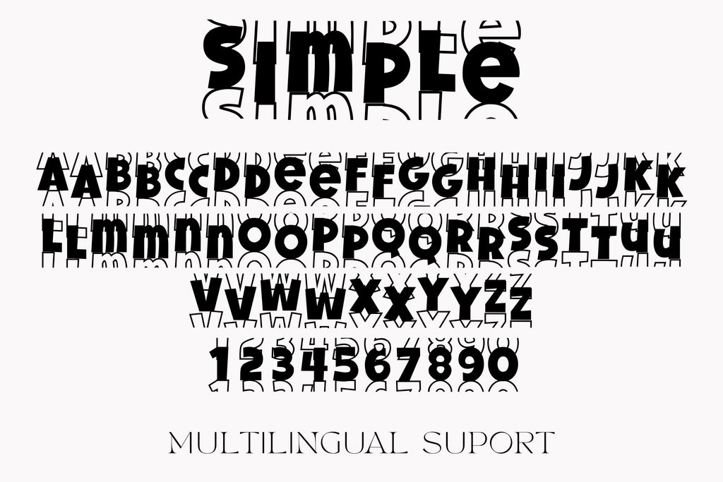 Handwriting Simple Stacked - So Fontsy
