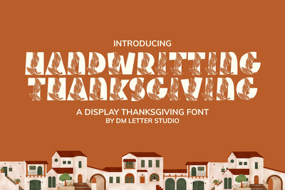 Handwriting Thanksgiving Font Dm Letter Studio 