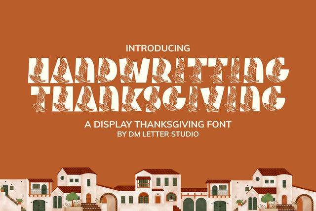 Handwriting Thanksgiving Font Dm Letter Studio 
