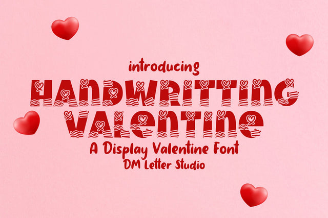 Handwriting Valentine Font Dm Letter Studio 