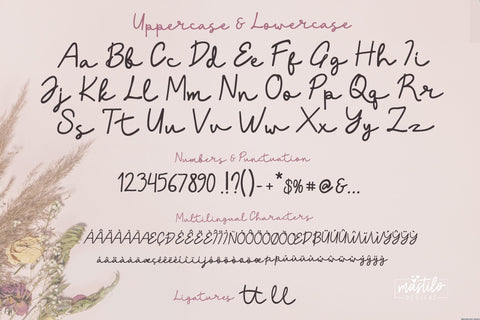 Handwritten Casual Signature Script - Asthelia | Romantic Font Font Mastilo Designs 