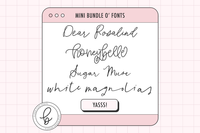 Handwritten Script Font Mini Bundle Font Beck McCormick 