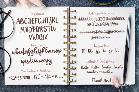 Handwritten Script Font, Sightlight - Cursive Font Font Mastilo Designs 