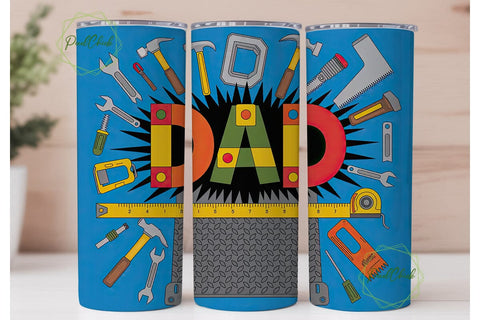 Handyman Dad 20oz Tumbler Wrap Sublimation PixelChick 