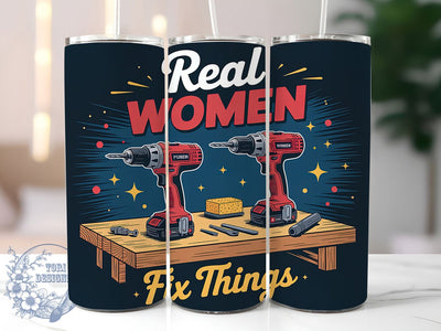 Handywoman Girl Power Tools Tumbler, Tool Lover Cup Design, 20Oz Sublimation Wrap, Handywoman Gift Tumbler, Girl Power Cup, DIY Lover Tumbler, Fix It Quote Wrap Sublimation ToriDesigns 