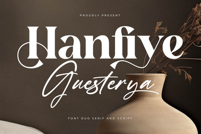 Hanfiye Guesterya Font Duo Font Storytype Studio 