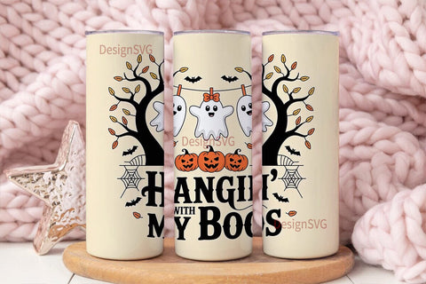 Hangin' With My Boos 20oz Tumbler Sublimation DesignSVG 