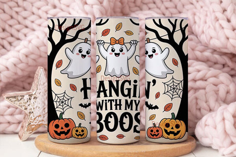 Hangin' With My Boos 20oz Tumbler Sublimation DesignSVG 