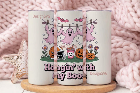 Hangin' With My Boos 20oz Tumbler Sublimation DesignSVG 