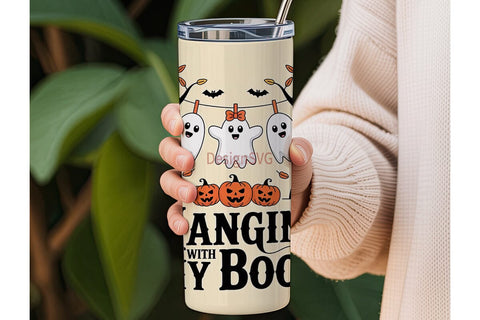 Hangin' With My Boos 20oz Tumbler Sublimation DesignSVG 