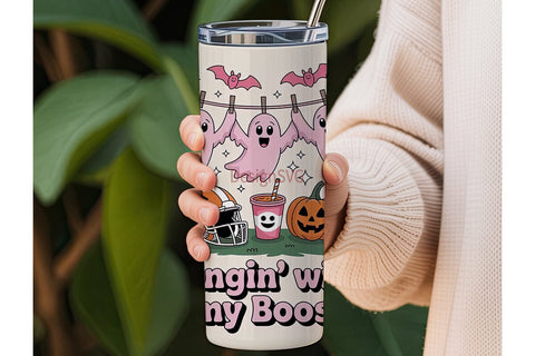 Hangin' With My Boos 20oz Tumbler Sublimation DesignSVG 