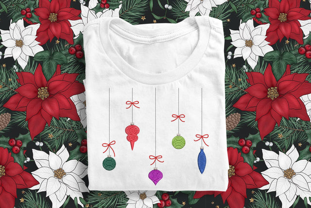 Hanging Christmas Ornaments Embroidery Embroidery/Applique DESIGNS Designed by Geeks 