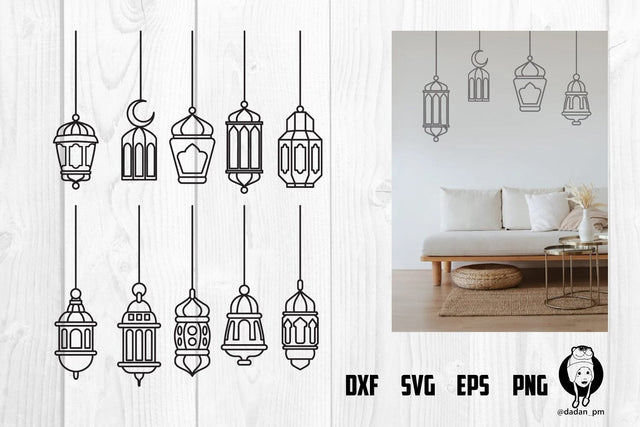Hanging Islamic Lanterns svg SVG dadan_pm 