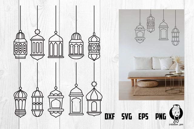Hanging Islamic Lanterns svg SVG dadan_pm 