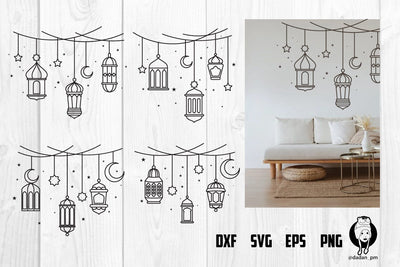 Hanging Islamic Lanterns svg SVG dadan_pm 